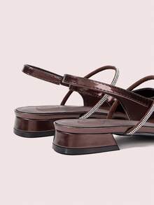 CUCCOO DOLLMOD 女士黑色亮面漆皮平底玛丽珍鞋，方头设计，方便穿脱，适合通勤、约会、聚会、购物、圣诞节等场合。 - 銅色 - 查看 9