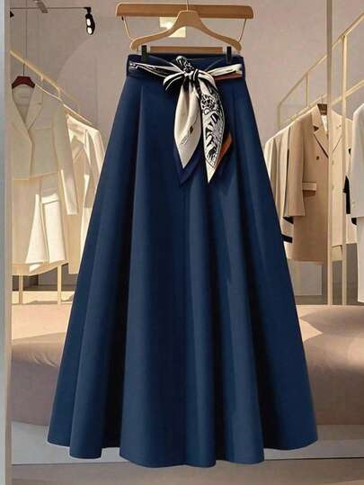 Franclia 新款窄围巾腰带，高品质百搭女裙