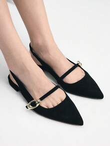 Mnmlis Women Flats - Black - View 11