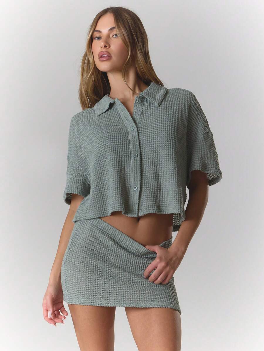 MUSERA 女士两件套服装 - 綠色 - 查看 1