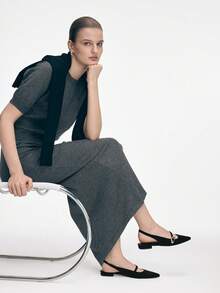 Mnmlis Women Flats - Black - View 9