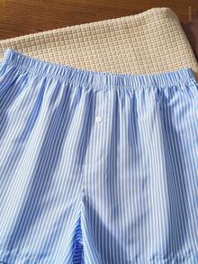 舒适休闲复古英伦风男士睡裤 - 藍色 - 查看 6