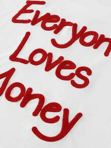 PAVTROS Men's Street Style Casual Embroidered Pullover Pullover Sweatshirt - White - View 2