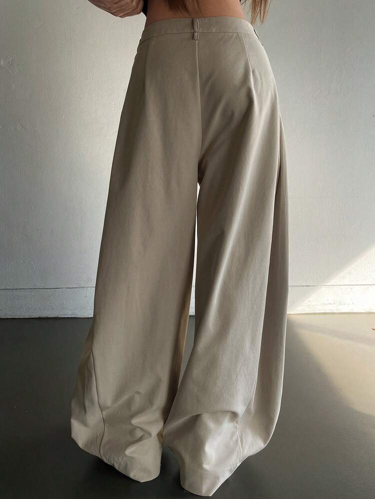 Women's Loose Fit Color Block Casual Street Style Pants, Spring/Summer