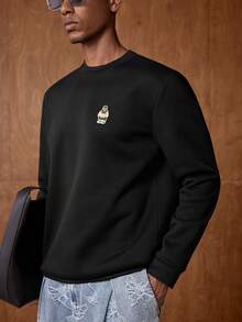 AKNOTIC 男士熊图案套头卫衣 - 彩色 - 查看 8