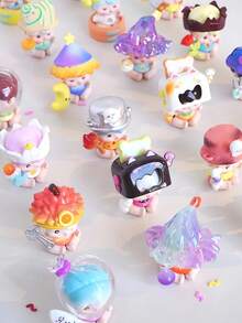 POKOJA LAND Blind Box Multiple Styles To Choose From, Fashion Desktop Ornaments, Featuring Hidden Editions, And Blind Box Dolls And Figurines(Non-Plush Filling) Cute Plush Doll Decoration Ornament - Tide play blind box - View 5