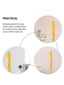 1 Unicorn, Giraffe, Dinosaur Height Wall Sticker 195cm/76in - Creative Cartoon Height Measurement Sticker, Suitable For Room And Home Decor - Self-Adhesive And Removable, Some Patterns Sent Randomly - Multicolor - View 5