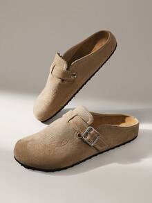 Solecia Women's Casual Slip-On Flat Shoes With Buckle Design, For Daily Wear - Apricot - View 6