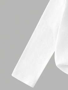 SHEIN ChillGRL Bộ đồ 2 mảnh mùa xuân/thu cho bé gái tuổi teen, áo ren đỏ thêu nơ kết hợp với áo thun dài tay trắng cổ tròn và quần ống rộng màu đỏ trơn, thích hợp cho các buổi đi chơi, du lịch, tiệc tùng, lễ hội, đi học, thoải mái và dễ thương. - Màu xanh lam - Xem 4