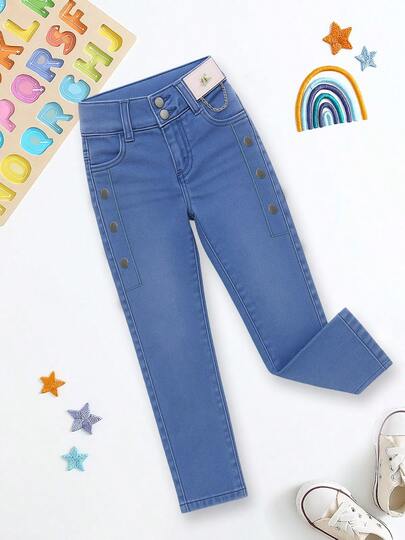 Jeans niña casual para uso diario estilo moderno temporada primavera verano y otoño