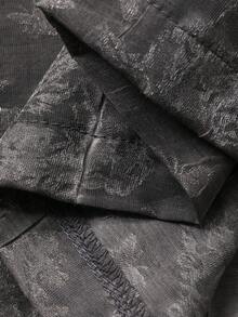 DAZY Pantaloni a gamba ampia con texture e laccio con perline, pantaloni casual da vacanza per donna - Grigio - Visualizzare 4