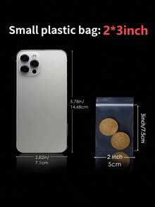 100pcs Clear Resealable Zip Plastic Bags, 2 Mil Thick Transparent Poly Bags With Seal Zipper, Storage Containers,Self Locking Plastic Bags For Coins, Screws, Small Items, Jewelry Supplies, Snacks, Wedding, Birthday Gift Bag Party Bridesmaid Gifts Bag - White - View 10