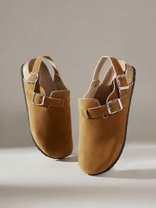 Solecia Women's Slip-On Flat Shoes Soft Leather Comfortable Commuter Versatile Style - Brown - View 6