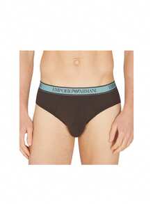 Armani 3 Pack Men's Trunks - Brown - View 3