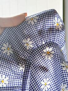 SHEIN 两件套少女休闲背心+裤子套装，时尚日常穿搭 - 藍色 - 查看 3