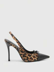 CUCCOO BIZCHIC 性感时尚女士细高跟尖头高跟鞋 - 豹紋 - 查看 4