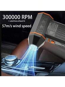 High-Speed Strong Airflow Turbo Jet Fan, Knob-Style Speed Adjustment, Suitable For Dusting, Snow Blowing, Leaf Blowing On Computers, Cars, Etc., - Multicolor - View 3