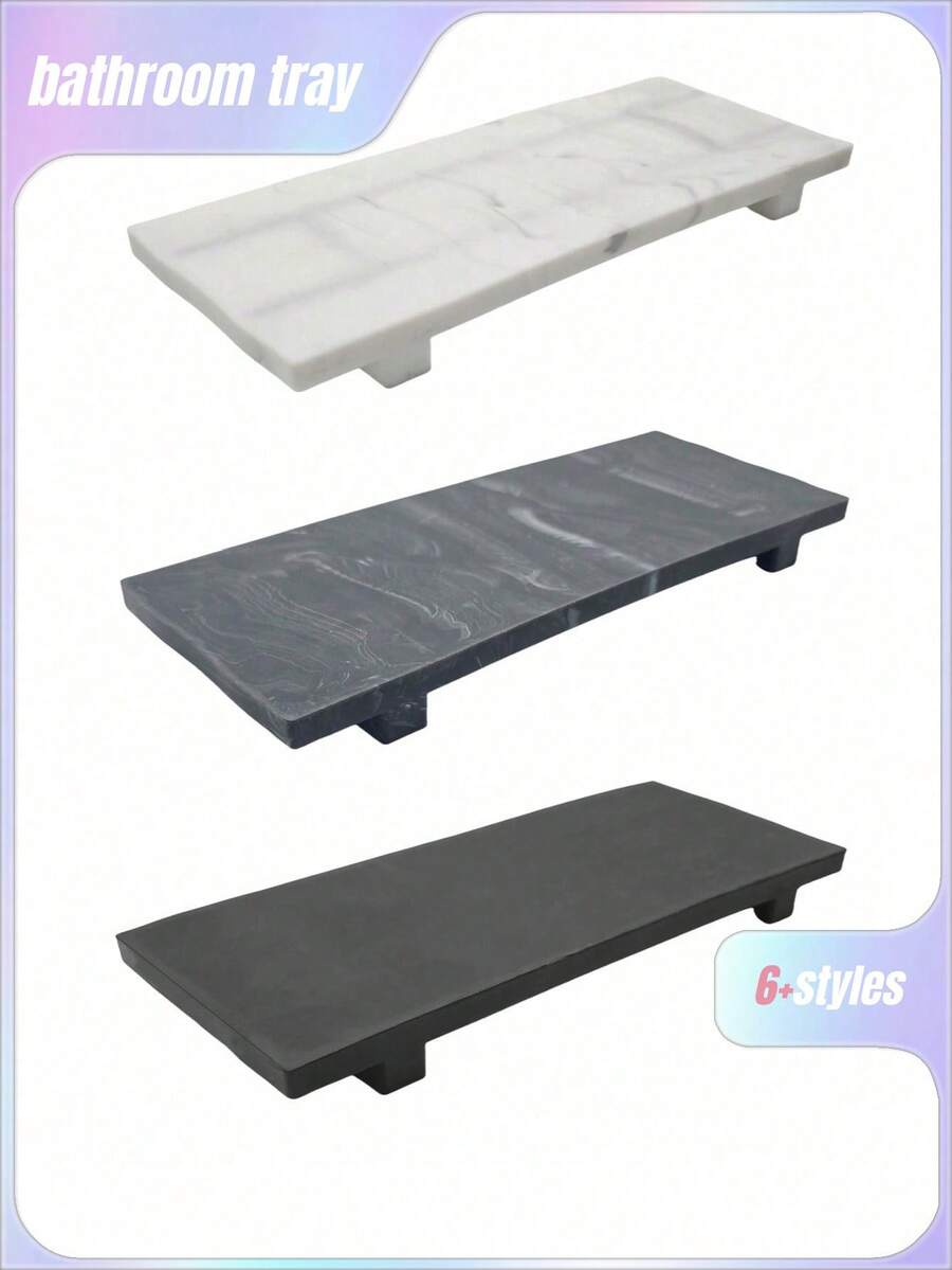 1PC Silicone Anti-Slip Pedestal Stand Display Stool For Bathroom Kitchen Sink Soap Tray Candle Plant Tray Perfect Farmhouse Decor For Bathroom And Kitchen Home Bathroom Decor Bathroom Organizer Summer - 22cm/8.66in - View 1