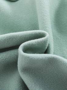 SHEIN Tween 女童宽松休闲简约心形图案连帽运动衫，长袖，适合秋冬季 - 綠色 - 查看 7