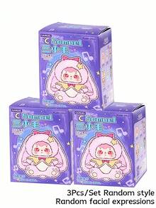 1pc/3pcs/6pcs Surprise Box Super Soft Cartoon Character Dolls - Adorable Small Bedroom/Living Room/Bookshelf Decorations, Fashionable Personalized Gifts, Suitable As Adult Gifts, Very Suitable As Small Gifts For Halloween/Christmas Parties, Housewarming Gifts, Or Collectible Dolls.Non-Plush Filling Blind Box - Multicolor - View 11