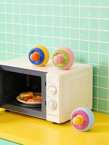 Joivida Household Visual Mechanical Timer Magnetic Reminder For Kitchen Cooking & Baking Precise Timing Battery-Free Time Management Tool - Multicolor - View 2