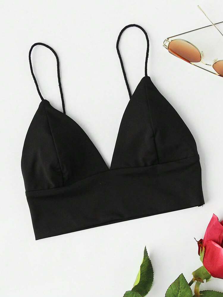 V-Neck Cropped Cami Top, School