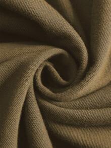 ROMWE MEN Street Life Men's Street American Design Splatter Paint Zebra Effect Graphic T-Shirt - Khaki - View 5