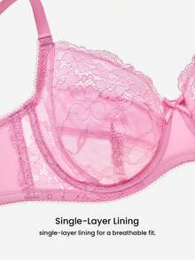 LUVLETTE 大码文胸和无钢圈文胸 - 西瓜粉 - 查看 8