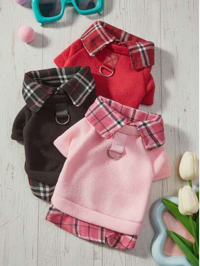 PETSIN 1 Piece Thermal Lined Soft Polyester Warm Windproof Comfortable Pet Clothes With Portable Pocket Easy To Put On And Take Off Breathable Lion Print Classic Neutral Tone Dog Vest Cat Clothes For Christmas Pet Owners Winter Cold Weather Daily Walk Outdoor Play Pet Apparel Warm Jacket Fleece Coat Cute Animal Outfit For Small Medium Dogs Cats