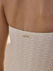Aralina BAÑADOR DE PIEZA ÚNICA BANDEAU CON DETALLE DE CIERRE DE CONCHA - Amarillo claro - Ver 7
