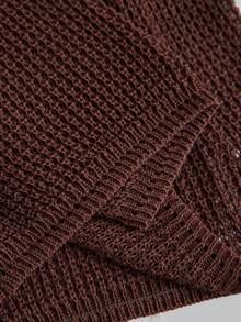 Ontre Áo dệt kim không tay dáng rộng màu đỏ tía dành cho nữ, bộ sưu tập Xuân/Hè 2026, thích hợp cho Ngày Valentine, Mùa cưới, các dịp lễ hội. Phong cách lãng mạn cho Ngày Valentine, Ngày Độc lập, Thời trang thành thị, Phong cách tối giản thanh lịch. - Màu Đỏ Sâu - Xem 8