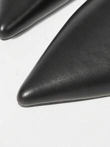 Mnmlis Women's Pointed Toe Fashion Backless High Heel Pumps For Daily Wear - Black - View 4