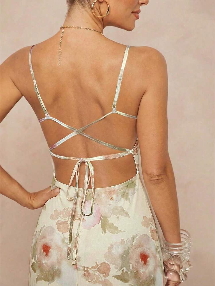 Lumalex Robe de déesse sexy Top de gamme avec taille froncée, pour les vacances à la plage - Multicolore - Voir 6