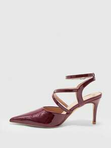 CUCCOO BIZCHIC 女士高跟鞋 - 酒紅色 - 查看 8