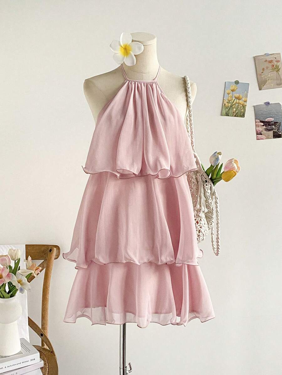 Soleia Women Mini Dresses - Pink - View 1