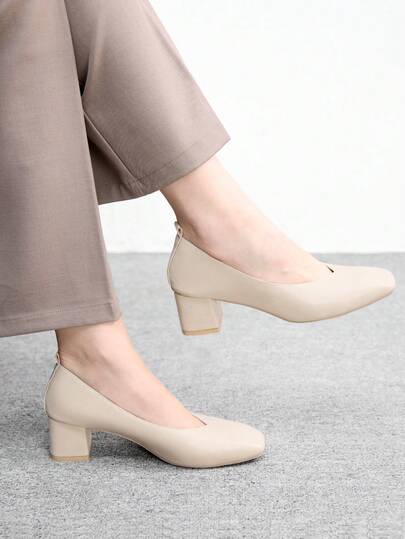 CUCCOO BIZCHIC Women's Pointed Toe Versatile Fashion High Heels For Daily Wear