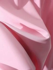 SHEIN LUNE CURVE Einfarbige Lässig Hose in Große Größen - Babypink - Übersicht 3