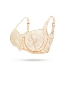 LUVLETTE 大码文胸和无钢圈文胸 - 杏色 - 查看 7