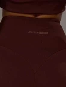 Musera Sport Quần legging thể thao dáng ống loe, cạp cong phía sau, cạp trung bình, thích hợp cho tập luyện thể thao, tập gym, pilates, thể dục, mặc hàng ngày và mặc thường ngày. - Màu nâu Sô-cô-la - Xem 5