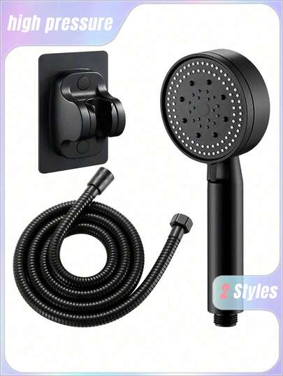 5种模式淋浴喷头高压淋浴喷头节水可调节高压淋浴喷头浴室配件