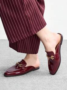 CUCCOO BIZCHIC Zapatos planos versátiles y casuales para uso diario y de oficina para mujer, ideales como regalo de Navidad - Burdeos - Ver 3