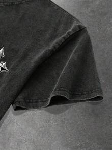 Manfinity EMRG 男士T恤 - 黑色 - 查看 4