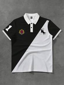 Aesthetic Post 男士Polo衫 - 彩色 - 查看 1