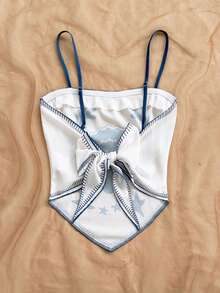 Soleia Áo hai dây in họa tiết phong cách thường ngày dành cho nữ, thích hợp cho kỳ nghỉ, lễ hội, tiệc tùng, hẹn hò, du lịch, mùa hè, thời tiết nhiệt đới. - Nhiều màu - Xem 2