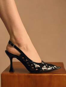 Rosivie Giày cao gót nữ - Than chì đen - Xem 7