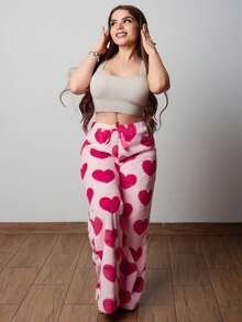 Lupita Cardoza 女式休闲系带前心形细节简约设计长裤 - 粉色 - 查看 6