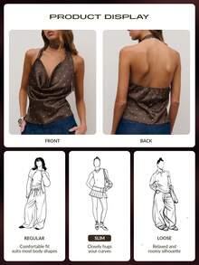 Nöista Chiếc áo hai dây bằng satin này có phần cổ khoét sâu và họa tiết chấm bi trắng tinh nghịch trên nền vải màu nâu bóng. - Cà phê nâu - Xem 8