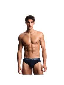 Armani 3 Pack Men's Trunks - Armani Blue/Armani Blue/Armani Blue - View 2