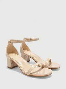 CUCCOO BIZCHIC Simple And Generous, Fashionable And Versatile, Casual Workplace Commuter Women's High-Heeled Sandals Spring Shoes - Apricot - View 7