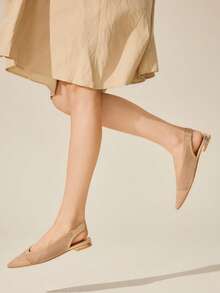 CUCCOO BASICS Giày cao gót mũi nhọn đa năng dành cho nữ, thích hợp mang hàng ngày. - Vàng - Xem 4